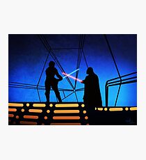 STAR WARS! Luke vs Darth Vader Photographic Print