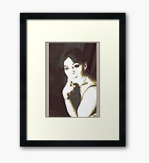 highlighted play portrait Framed Print