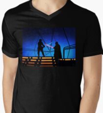STAR WARS! Luke vs Darth Vader Men's V-Neck T-Shirt