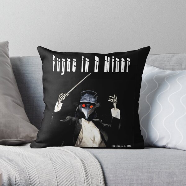 Fugue in D Minor Throw Pillow