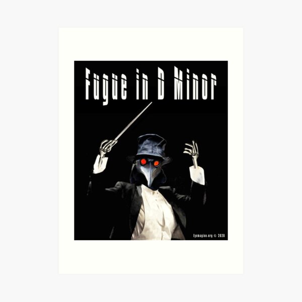 Fugue in D Minor Art Print
