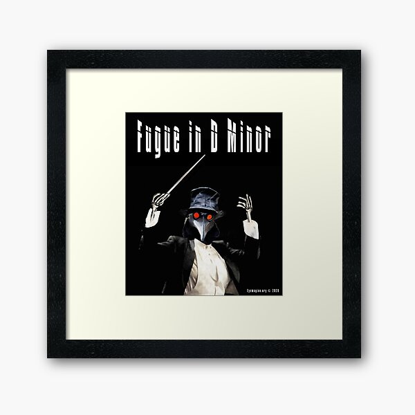 Fugue in D Minor Framed Art Print