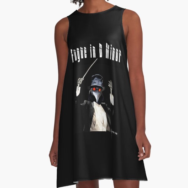 Fugue in D Minor A-Line Dress