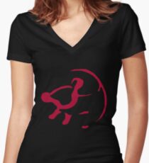 Just can't wait to be King Women's Fitted V-Neck T-Shirt