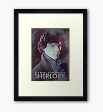 BBC Sherlock Poster & Prints (Benedict Cumberbatch) Framed Print