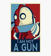 I am not a gun Photographic Print