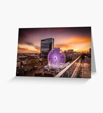 Birmingham Wheel at Christmas Greeting Card
