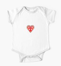 Folk heart 1 centre One Piece - Short Sleeve