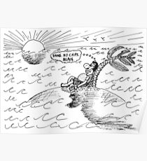 Occupy Solitude editorial cartoon Poster