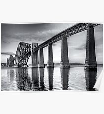 Forth Bridge Mono Poster