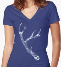 Tracks and Signs Women's Fitted V-Neck T-Shirt