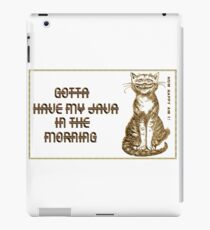 Cuppa Java Cat iPad Case/Skin