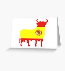 Spanish Bull Greeting Card