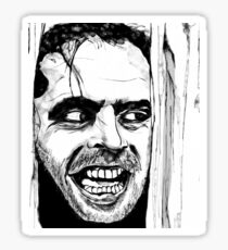 The Shinning Horror Movie Art Sticker