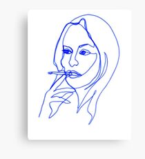 oneline Canvas Print