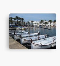 The Delightful Village of Fornells. Canvas Print