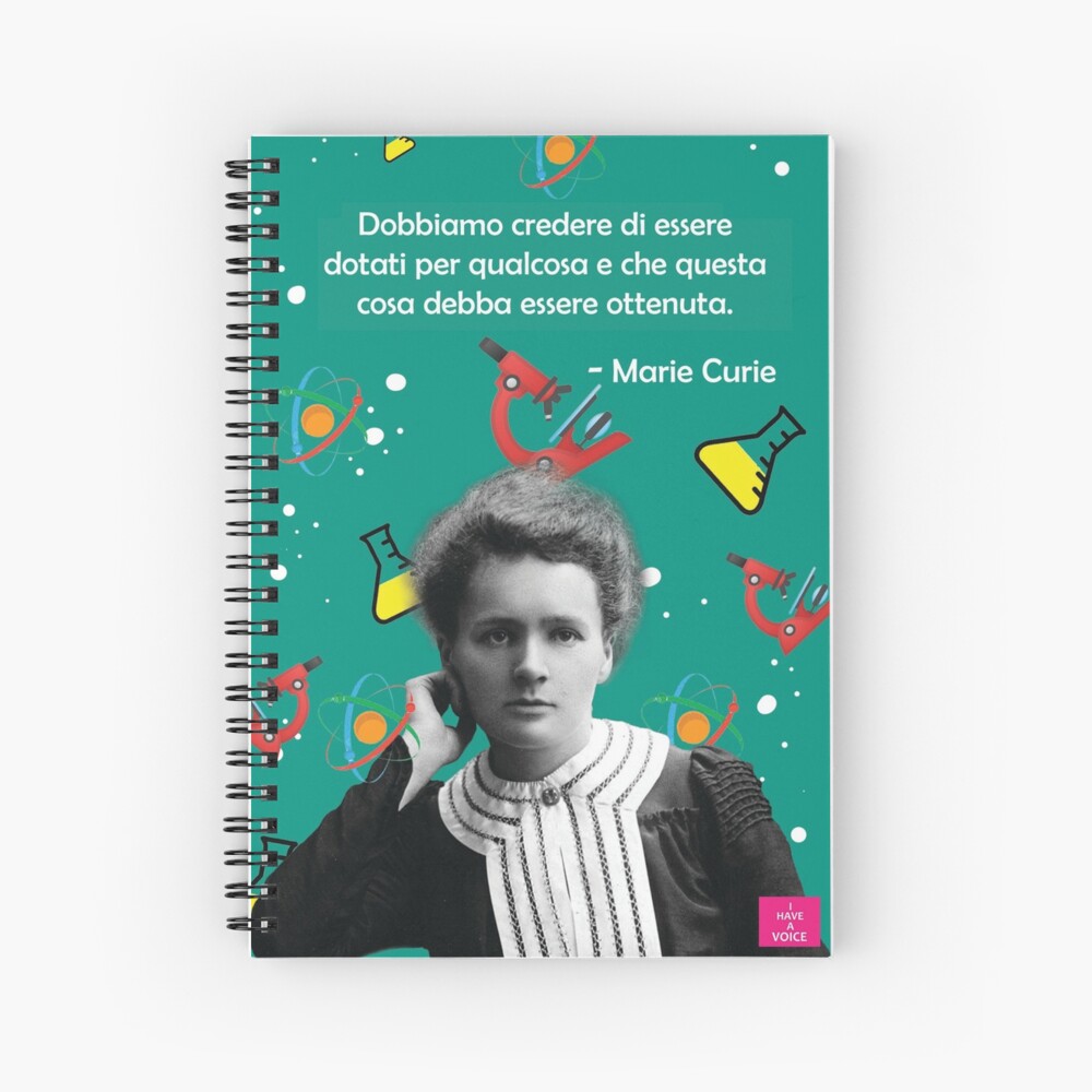 Marie Curie - Scientist Spiral Notebook