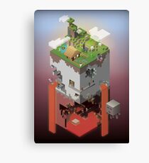 World of Blocks Canvas Print