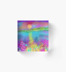 Kerrera flowers Acrylic Block