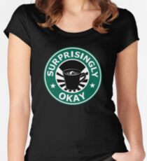 Sherlock's Coffee (Surprisingly Okay) Fitted Scoop T-Shirt