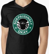 Sherlock's Coffee (Surprisingly Okay) Men's V-Neck T-Shirt
