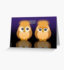 OWL TATTOO Greeting Card
