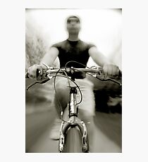 Bicycling Photographic Print