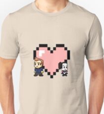 "Love in 8-bit": Jeff and Annie (style A) Unisex T-Shirt