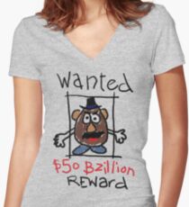 Wanted Women's Fitted V-Neck T-Shirt