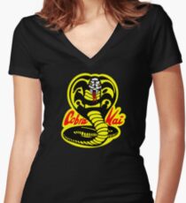 Cobra Kai Women's Fitted V-Neck T-Shirt