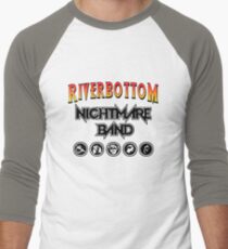 Camiseta ¾ bicolor para hombre Banda de pesadillas de Riverbottom
