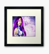 Lady Katana Gerahmtes Wandbild