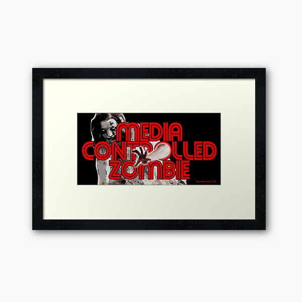 Media Zombies Framed Art Print