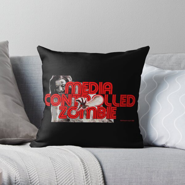 Media Zombies Throw Pillow