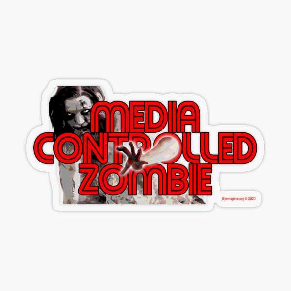 Media Zombies Transparent Sticker