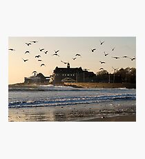 Narragansett Towers Morning Walk Photographic Print