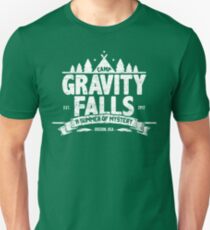 Camiseta ajustada Camp Gravity Falls (apariencia gastada)