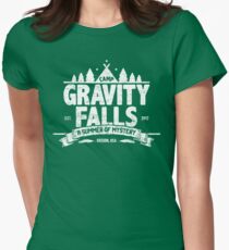 Camp Gravity Falls (worn look) Women's Fitted T-Shirt