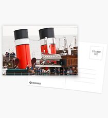 Waverley Paddle Steamer Funnels Postcards