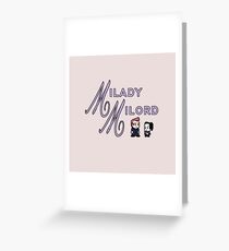 Milady and Milord Greeting Card