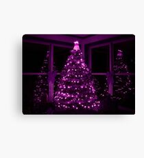 PURPLE CHRISTMAS Canvas Print