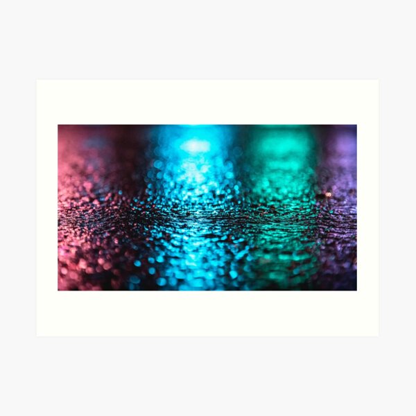 Neon Reflection Art Print