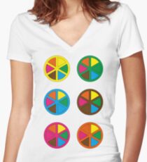 NDVH Trivial Pursuit Women's Fitted V-Neck T-Shirt