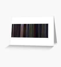 Moviebarcode: Star Wars: Episode VI - Return of the Jedi (1983) Greeting Card