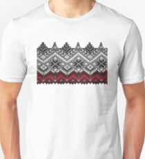 Klassischer Norweger Pullover Slim Fit T-Shirt