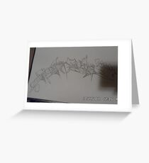 pencil sketch Greeting Card
