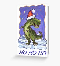 Tyrannosaurus Christmas Card Greeting Card