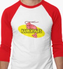 Kamekona's Shrimp Men's Baseball ¾ T-Shirt