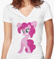 Pinkie Pie - "Watch Out!" Women's Fitted V-Neck T-Shirt