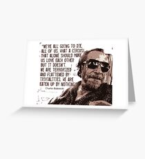 Bukowski Greeting Card